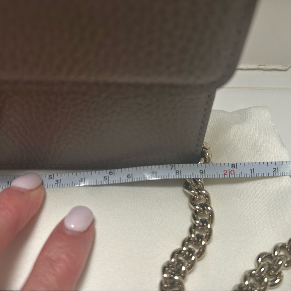 Gucci gray interlocking G logo wallet on chain crossbody bag - Picture 5 of 14